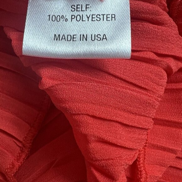 Nomia Twist Front Pleated Knee Length Chili Red One‎ Shoulder Dress Size 6 NEW - Picture 11 of 13